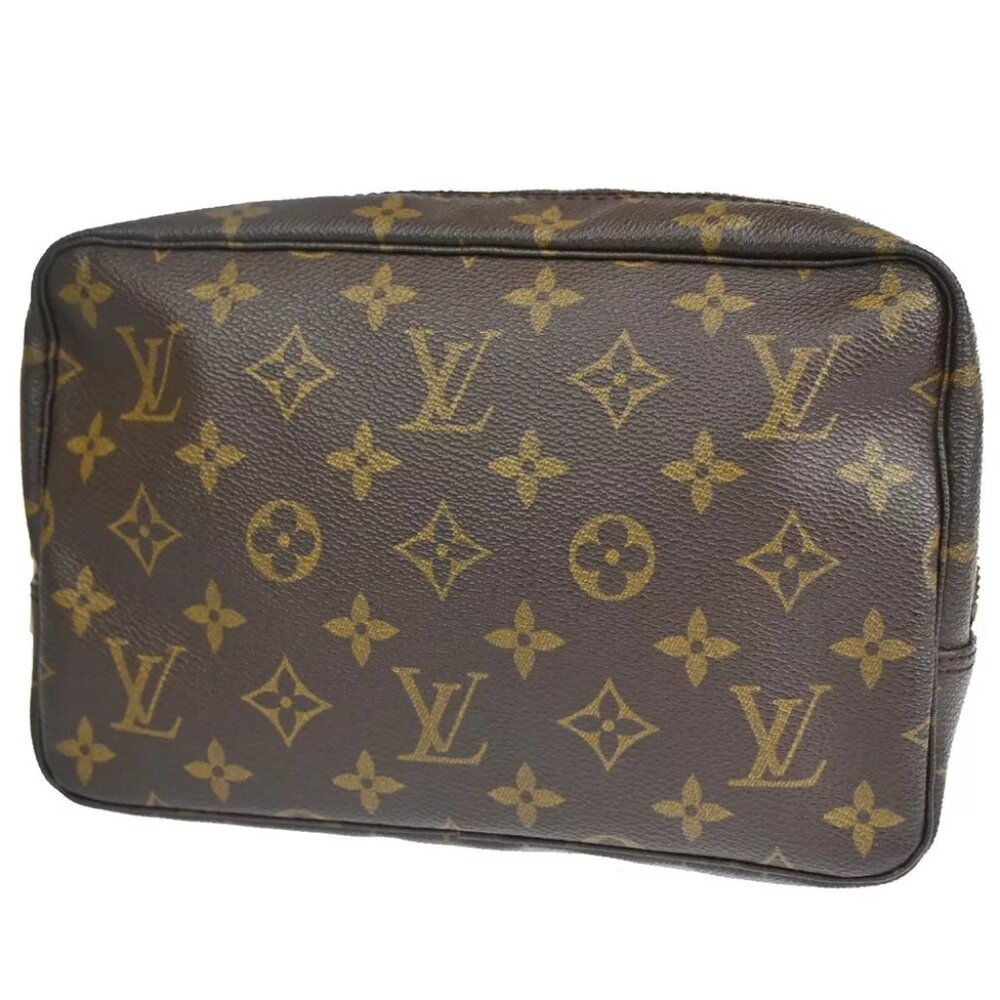 LOUIS VUITTON Trousse Toilette 23 Clutch Hand Bag Monogram Brown M47524 31YE047 - Picture 1 of 15